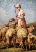 Anna Chamberlain Freeland Shepherdess France oil painting artist